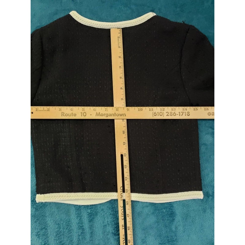 H&M Womens Black Long Sleeve Cardigan Sweater Size 2 Ladies Zipped Pockets NWT - Picture 7 of 8